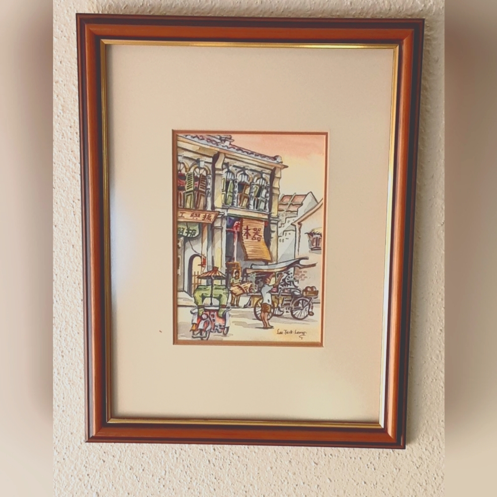 Attributed to Famous Artist Alex Leong -Original Watercolour - Malaysia …